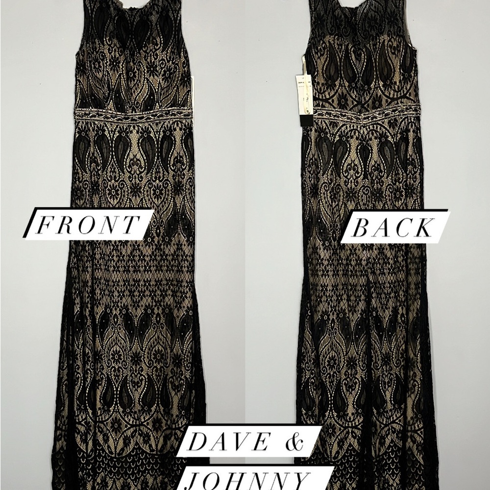 Beautiful black laced dress for any occasion
